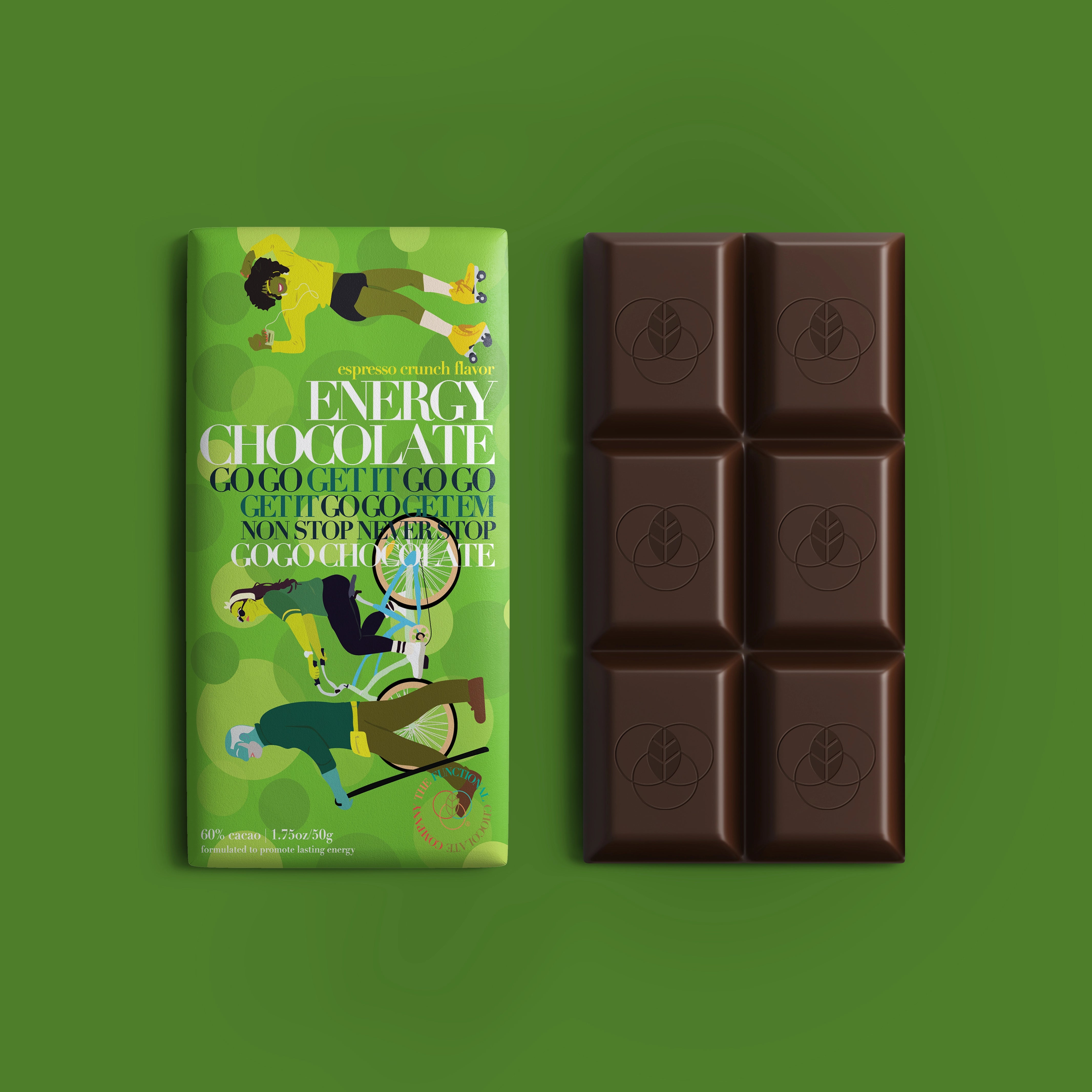 Funco energy chocolate studio solid green product image