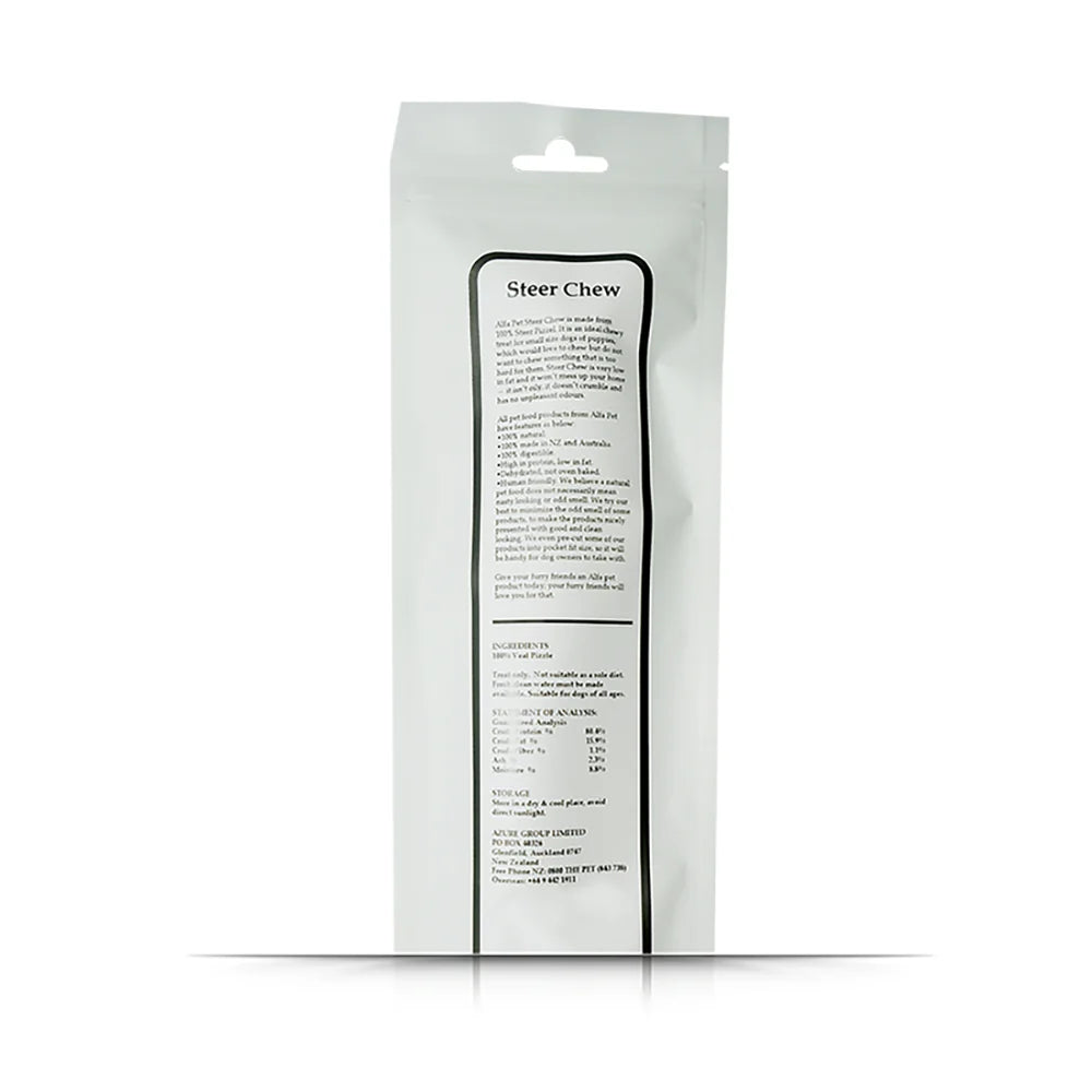 Back of Steer Chew Product