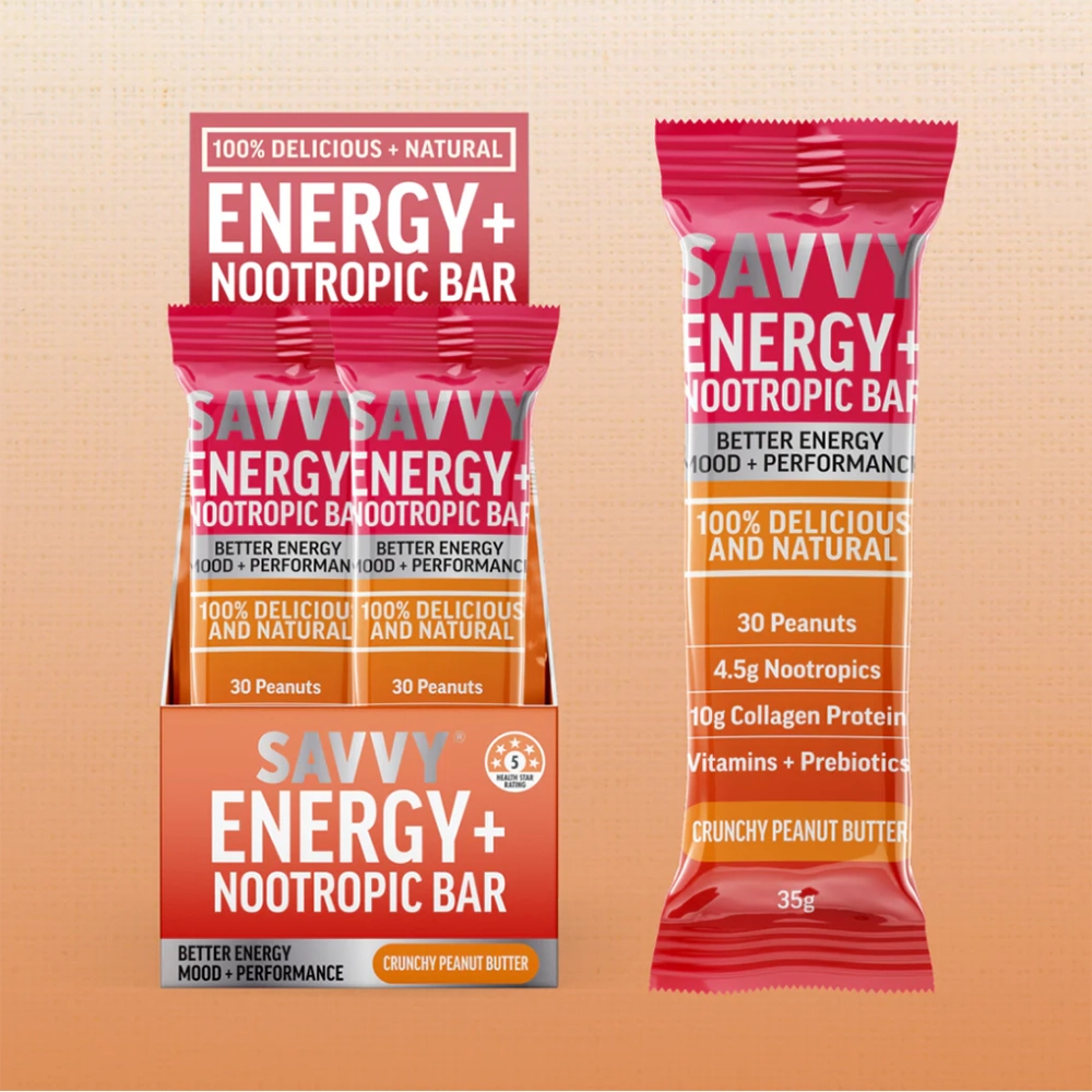 Savvy Energy Bar Peanut Butter Product Image
